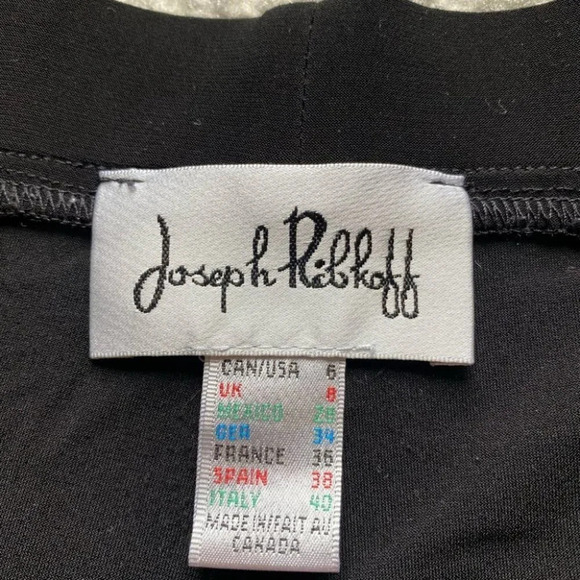 Joseph Ribkoff black joggers pull on pants stretchy dressy 6 - Picture 2 of 11